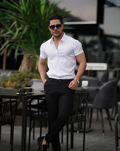 پیراهن مردانه آستین کوتاه دوشین