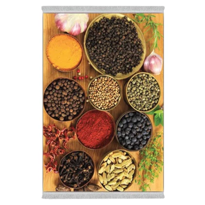 فرشینه از جنس پارچه هازان مخمل ترک طرح آشپزخانه برند دفه کد DHU95