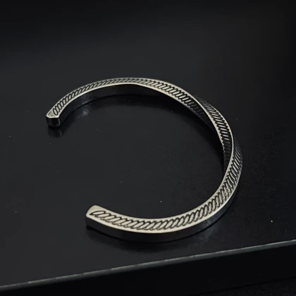 بنگل پیچ طرح دار سیاه قلم کد dsgh31009 گالری موژان حیدری