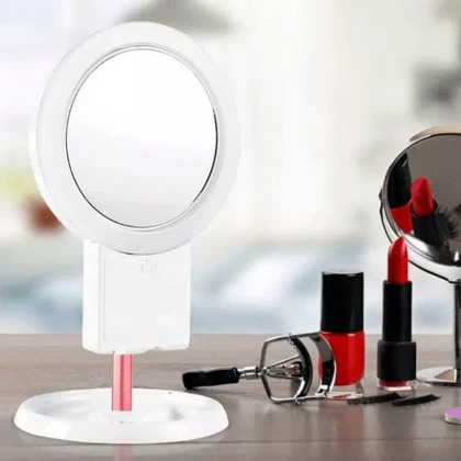 آینه آرایشی مدل چراغ دار کد G_Lnd_068