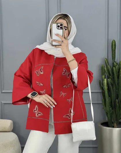 کت مغزی دوزی پروانه ای (89)کد3523