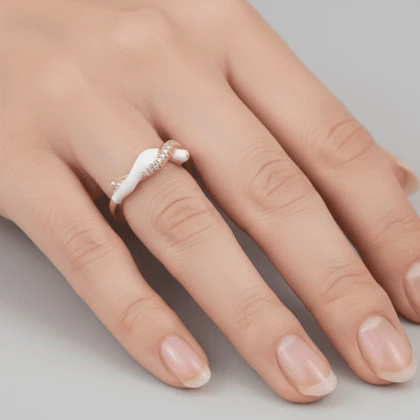 انگشتر زنانه طرح مینیمال