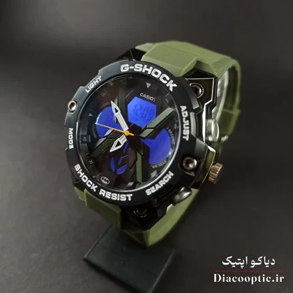 ساعت مچی پسرانه دو زمانه برند جی شاک مدل G1262 بند رابر