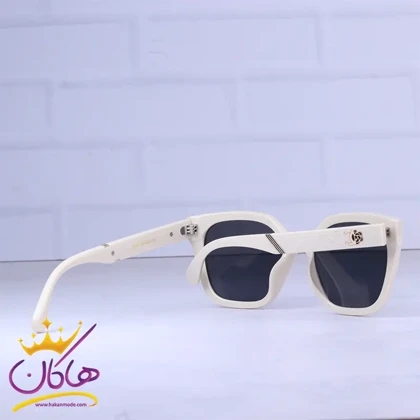 عینک آفتابی شنل زنانه فریم پروانه ای کرمی 8906/4