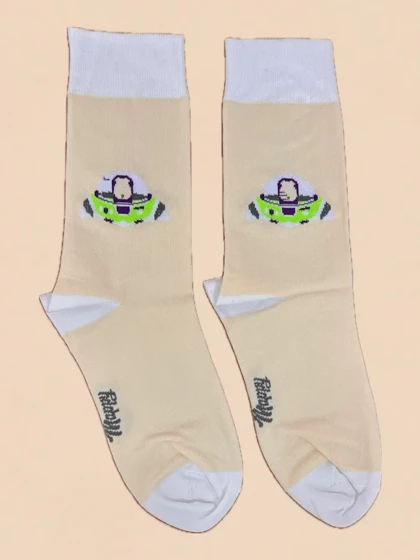 جوراب ساق بلند طرح باز لایت‌یر Buzz Lightyear