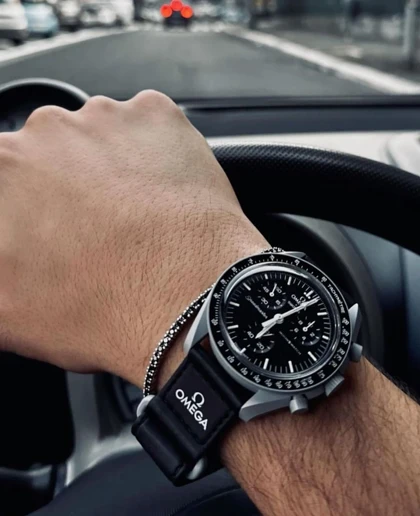 ساعت امگا سواچ ماه طوسی Omega Swatch to the Moon