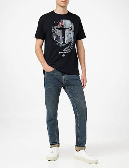 تیشرت لانگ دخترانه مندلورین | تیشرت لانگ دخترانه The Mandalorian طرح Mandalorian Shadows کد 132140