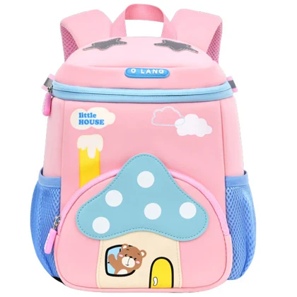 کیف کوله پشتی بچه گانه طرح قارچ اورجینال اولنگ OLANG 6164