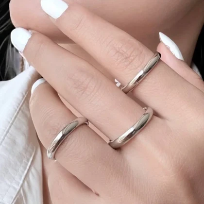 انگشتر مردانه ژوپینگ مدل حلقه ساده