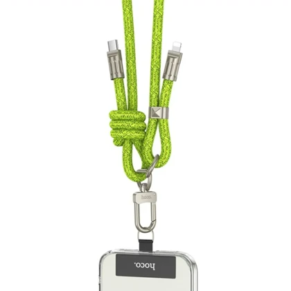 کابل تایپ سی به لایتنینگ بند مچی هوکو HOCO مدل GH5 توان 20 وات 21cm