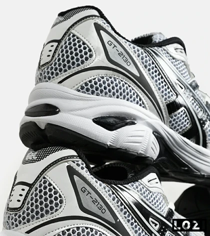 کفش کتانی بزرگ پا سفید مشکی ASICS GT 2130