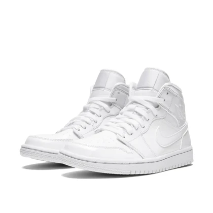 کتانی نایک ایر جردن1 سفید ساق‌دار مستر کوالیتی Nike Air Jordan1 Triple White sneakers
