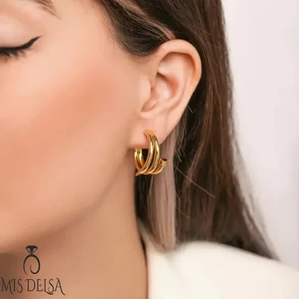 گوشواره طرح میخ رادیوم