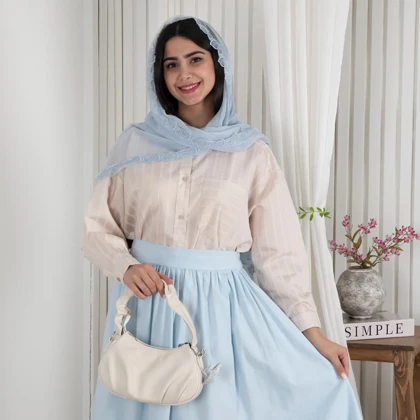 شومیز تک جیب پری راه راه OL