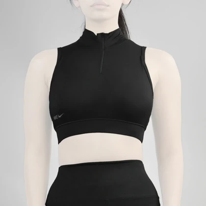 نیم‌تنه نیم زیپ ورزشی زنانه نایک مدل Mub-622 مشکی