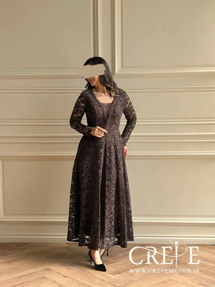 پیراهن گیپور جلو تور
