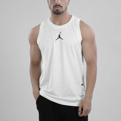 رکابی ورزشی مردانه جردن مدل Dri Fit-228 سفید