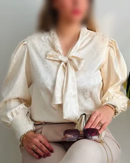 شومیز ساتن ترمه