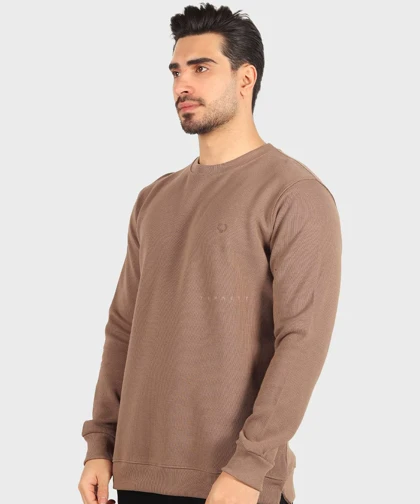 تیشرت آستین بلند مردانه بافت ریز 4416