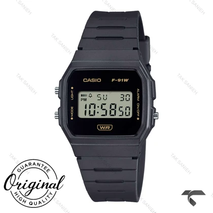 ساعت کاسیو F-91WB-8A اصل فول مشکی Casio-11962-U