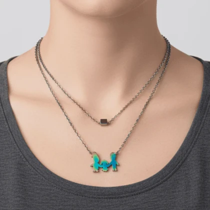 گردنبند دخترانه مدل خانواده