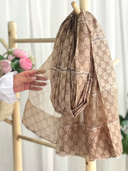 شال ویسکوز طرح مارک گوچی 20551