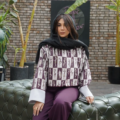 کت ژاکارد مصری