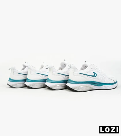کفش کتانی مردانه سفید آبی Nike air max pluse