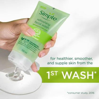 ژل شستشوی صورت سیمپل مدل Refreshing حجم 150میلی لیتر