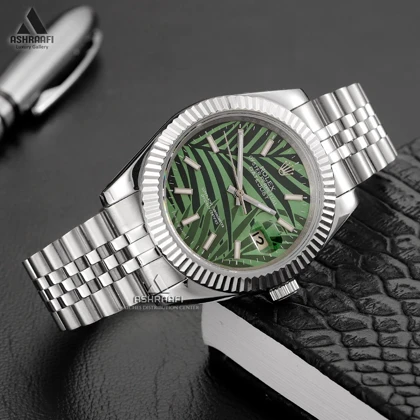 ساعت رولکس صفحه سبز Rolex Datejust Green Palm 41