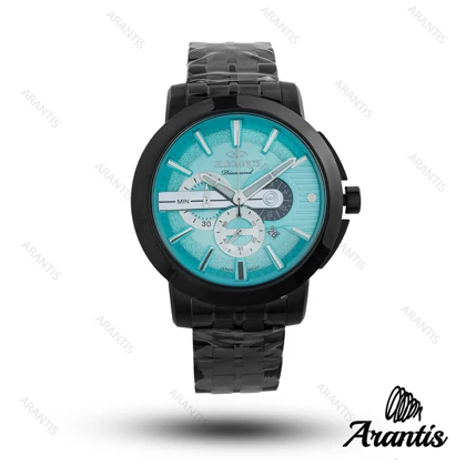 ساعت مردانه الگانس diamond مشکی صفحه تیفانی m-10238