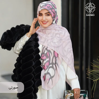 روسری نخ پنبه نقشینه