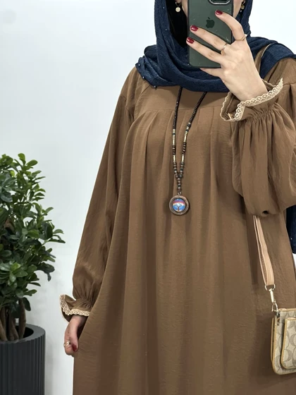 مانتو عبایی بلند رایلی کد 2475