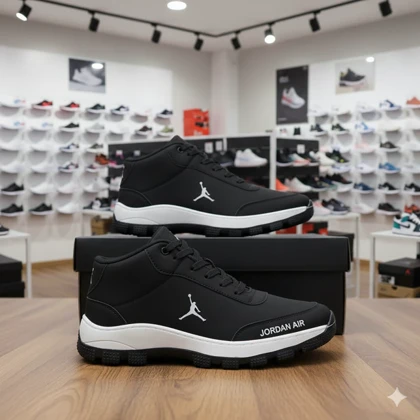 کفش اسپرت مردانه جردن مشکی مدل Avin ویژه