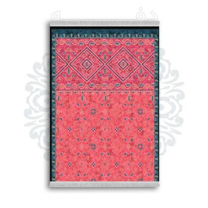 *جدید* فرشینه از جنس پارچه شانل مخمل ترک طرح فانتزی برند دفه کد 1653