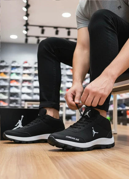 کفش اسپرت مردانه جردن مشکی مدل Avin ویژه