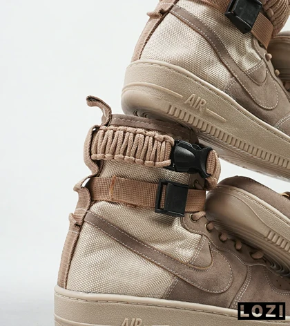 کفش کتانی ساق‌دار مردانه قهوه ای NIKE AIRFORCE AF1