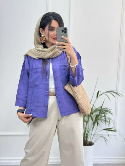مانتو شومیزی باکسی سما
