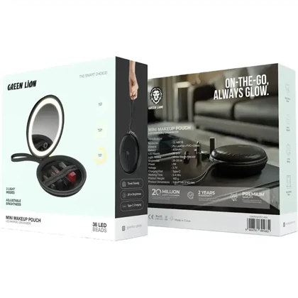 کیف آرایشی گرین لاین Green Lion مدل GL-MR16 آینه دار
