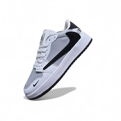 کتانی نایک ترویس سفیدطوسی مشکی