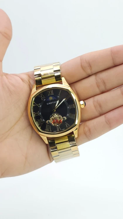 ساعت مچی مردانه کارتیر اتوماتیک Cartier BU750 فول استیل رنگ ثابت