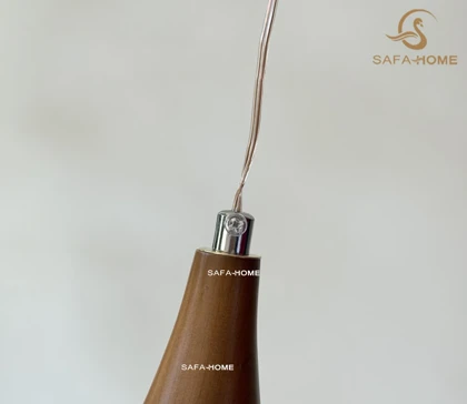 چراغ آویز چوبی طرح ماگما