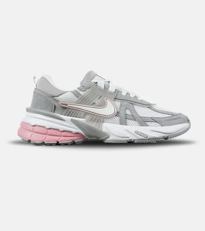 کفش کتانی مردانه و زنانه طوسی سفید صورتی Nike cushlon مدل 7578