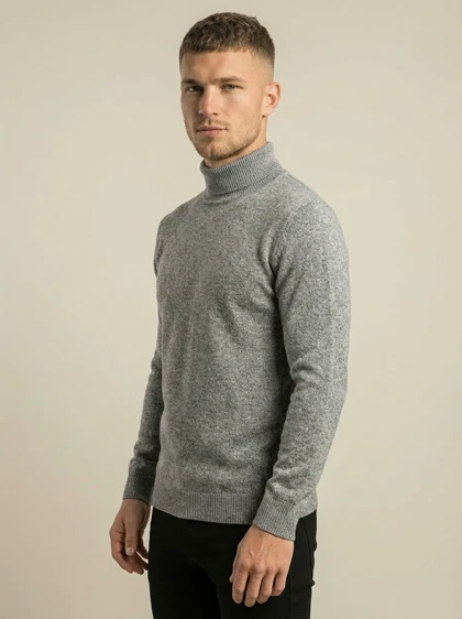 بافت یقه اسکی مردانه BY09