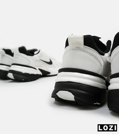 کفش کتانی بزرگ پا سفید مشکی Nike Cushlon V2K مدل 8534