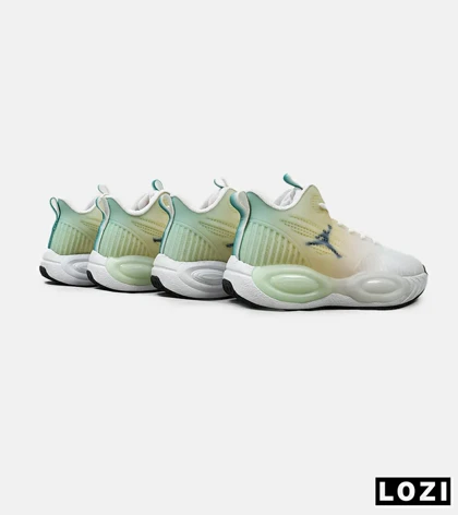 کتانی نیم ساق مردانه سفید لیمویی سبز Nike air jordan 23