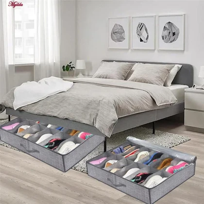 نظم دهنده کفش لوتوس مدل زیرتختی بسته 2 عددی