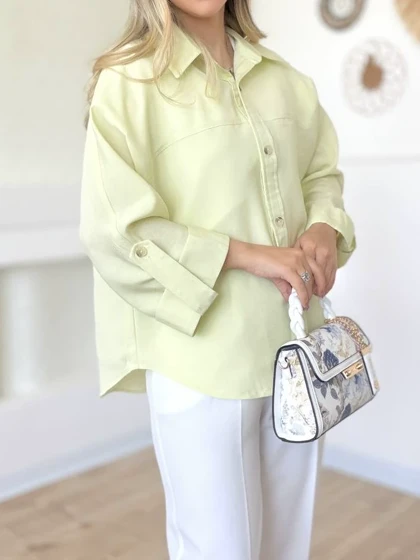 شومیز زنانه مدل پاستیل پاکتی(ارسال فوری)