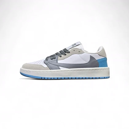 کتانی نایک ترویس سفید طوسی آبی