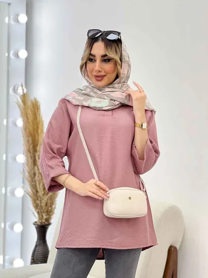 مانتو جلو بسته یقه دار
